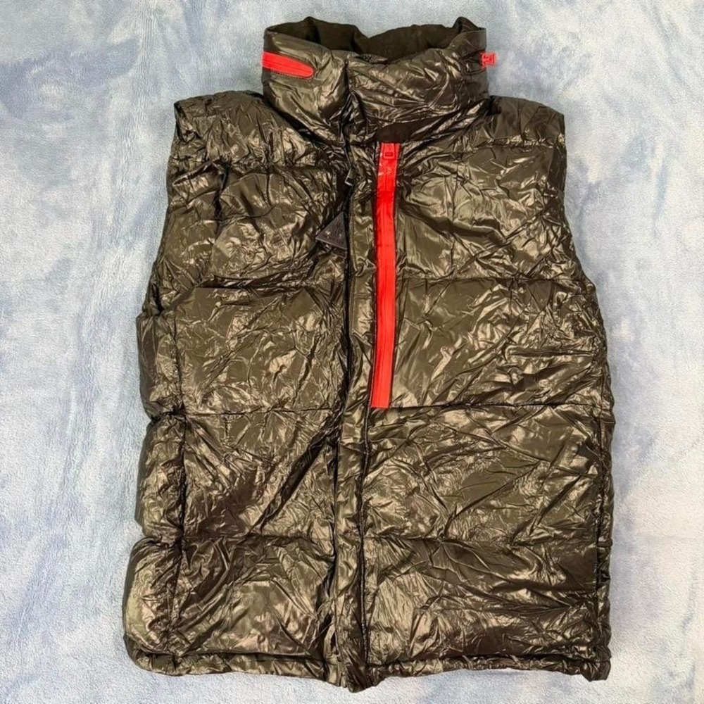 Moncler‎ black puffer vest rare maya down men size 1